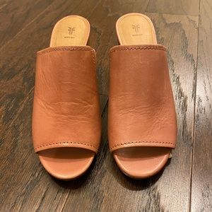 NEW Frye Blake Mules in Dusty PinkMauve